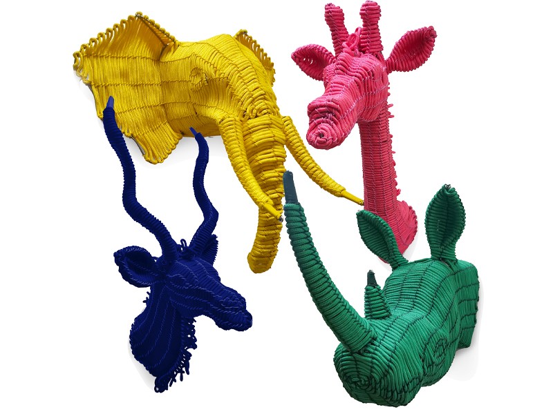 Colourful Rope Mini Animal Set Colourful Rope Mini Animal Set